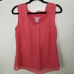 Cenia by cenia paredes casual sleeveless top coral